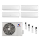 42,000 BTU Gree Livo 21 SEER2 Quad Zone Wall Mount Mini Split Heat Pump System - R32 | 230V - 9 + 12 + 12 + 18