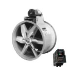 US Fan 18" Belt Drive Tubeaxial Fan with VFD Controller - HA18H-.75-3P / L510-201-H3-U