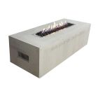 HPC Linear 60" x 24" Ready To Finish Fire Pit Enclosure & 48" Trough Burner Kit with Spark Ignition & Torpedo Burner - TOR-U60X24/48FPPKCEK