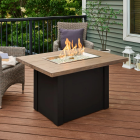 Outdoor Greatroom Havenwood 44" x 30" Rectangular Gas Fire Pit Table - HWDB-1224-B