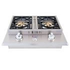 Lion Stainless Steel Drop In Gas Double Side Burner