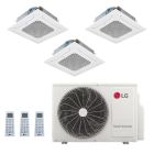LG 24,000 BTU 3 Zone Ceiling Cassette Mini Split System - KUMXB241A / 3-KNMDB071A