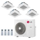 LG 30,000 BTU 4 Zone Ceiling Cassette Mini Split System - KUMXA301A / 4-KNMDB071A