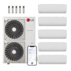 LG 48000 BTU Multi F LGRED 20.5 SEER2 5 Zone Wall Mount Mini Split Heat Pump System - R32 | 230V - 7 + 9 + 9 + 9 + 12