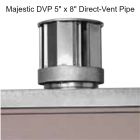 Majestic DVP 5-Inch ID x 8-Inch OD Gas Direct Vent Pipe Components