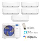 36,000 BTU MRCOOL DIY 5th Gen 23 SEER2 Five Zone Wall Mount Mini Split Heat Pump System – R454B | 230V –  6 + 6 + 9+ 9 + 9 - DIY-MULTI5-36HP / DIY-06-HP-WMAH-230-2 / DIY-09-HP-WMAH-230-3