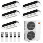 48,000 BTU Mitsubishi M-Series 23 SEER2 Five Zone Ceiling Cassette Mini Split Hyper Heat Pump System - R454B |9 + 9 + 12 + 12 + 18