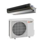 Mitsubishi 18,000 BTU 18.7 SEER2 Concealed Duct Mini Split Single Zone Heat Pump System