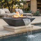 Prism Hardscapes Lombard Pedestal 29" Square Fire & Water Bowl - PH-445-FWBC