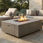 Prism Hardscapes Porto 58" Rectangular Gas Fire Pit with Propane Tank Storage Base - PH-435