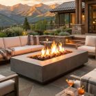 Prism Hardscapes Tavola 4 66" Rectangular Gas Fire Pit - PH-408