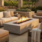 Prism Hardscapes Tavola 6 90" Rectangular Gas Fire Pit - PH-415