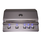RCS Premier Series 32-Inch Built-In Gas Grill With Rear Infrared Burner & Blue LED Lights - RJC32AL/RJC32ALLP