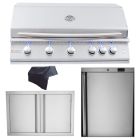 RCS Premier Series 40-Inch 4-Piece Built-In Grill Package