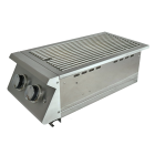 RCS Premier Slide-In Stainless Steel Double Side Burner With Blue LED - RJCSSBL/RJCSSBLLP
