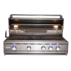 RCS Cutlass Pro 42-Inch Built-In Gas Grill With Rear Infrared Burner & Blue LED Lights - RON42A/RON42ALP - Front View