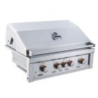 Sunstone Ruby 36-Inch 4 Burner Pro-Sear Built-In Gas Grill with Rotisserie - Ruby4BIR- Hood Closed- Front View
