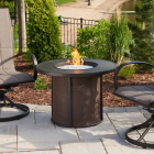 Outdoor Greatroom Stonefire Round Gas Fire Pit Table in Brown - SF-32-B