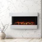 SimpliFire 43" Scion Trinity 3-Sided Linear Electric Fireplace with Smart Controls + Remote, Heater, Logs & Embers