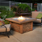 Outdoor Greatroom Sierra Square Gas Fire Pit Table  - SIERRA-2424-M-B