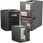 3.5 Ton 14.5 SEER2 96% AFUE 100000 BTU Goodman Gas Furnace and R32 Heat Pump System - Downflow - GLZS4BA4210 / CAPTA4230C3 / GD9T961005CN