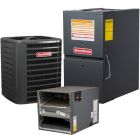 3.5 Ton 14.5 SEER2 80% AFUE 100000 BTU Goodman Low NOx Gas Furnace and R32 Heat Pump System - Horizontal - GLZS4BA4210 / CHPTA4230C3 / GD9S801005CX