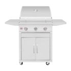 Summerset 32" Sizzler 4 Burner Stainless Steel Freestanding Gas Grill with Cart for Natural Gas - SZR32 / CART-SZR32