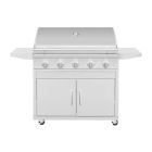 Summerset 40" Sizzler 5 Burner Stainless Steel Freestanding Gas Grill with Cart for Propane - SZR40L / CART-SZR40
