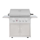 Summerset 32" TRL PRO 3 Burner Freestanding Gas Grill with Rotisserie & Rear Burner with Cart for Propane - TRLPRO32L / CART-TRL32