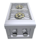 Ruby Series 13" Slide in Versa Double Burner Removable Cover W/LED Accent Light - SUN13VDB-LP / SUN13VDB-NG
