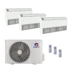 30,000 BTU Gree All Match 21 SEER2 Tri Zone Floor/Ceiling Mount Mini Split Heat Pump System - R32 | 230V - 9 + 18 + 18
