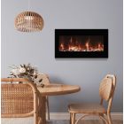 Amantii Wall Mount Electric Fireplace - WM-FM-BG-B