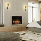 Dimplex Nova 33-Inch Plug-In Electric Fireplace w/Logs - XHD33L