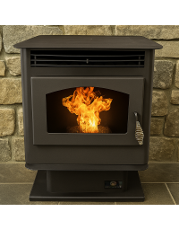 Breckwell SP22E Maverick Pellet Stove W/Pedestal & Blower - Heats 1500 Sq Ft