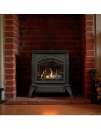 1,000 Sq Ft Ventless Gas Heating Stove Cast Iron with Black Finish, 31K BTU by Breckwell - BH32VF