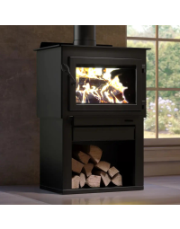 Drolet Deco Alto Large Wood Burning Stove - Heats Up To 2100 Square Feet