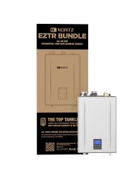 Noritz 9.8 GPM 180,000 BTU Residential Natural Gas EZTR 50 Gallon Tank Replacement Condensing Tankless Water Heater (.98 UEF) - EZTR50-NG