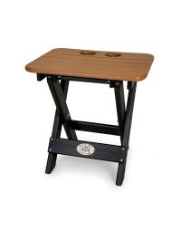 Outdoor Poly Furniture Folding Patio Cup Holder Table by Infinity Living