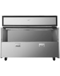 Atosa 58" 1 Door Single Sided Milk Cooler, 16 Crate Capacity – AMC-5801