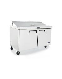 Atosa 60" 2 Door Sandwich / Salad Prep Table, (16) 1/6 size pans – MSF8303GR