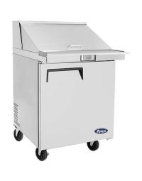 Atosa 28" 1 Door Mega Top Sandwich / Salad Prep Table, (12) 1/6 size pans – MSF8305GR