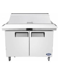 Atosa 48" 2 Door Mega Top Sandwich / Salad Prep Table, (18) 1/6 size pans – MSF8306GR