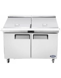 Atosa 60" 2 Door Mega Top Sandwich / Salad Prep Table, (24) 1/6 size pans – MSF8307GR