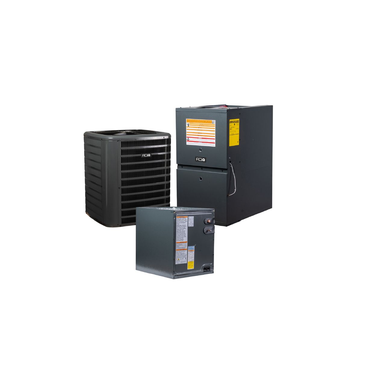 1.5 Ton 13.4 SEER2 80% AFUE 40000 BTU Low NOx Gas Furnace and R32 Air Conditioner System - Downflow - AQ-GLXS3BN1810 / AQ-CAPFA2422A3 / AQ-GD9S800403AX