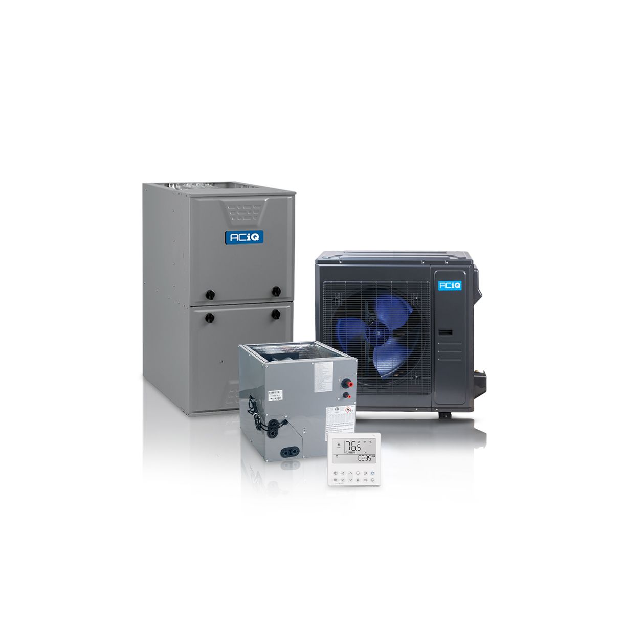 5 Ton 14.9 SEER2 96% AFUE 120000 BTU ACIQ Furnace and High Efficiency Heat Pump System | Inverter - R454B - Multi-Positional - ACIQ-60-EHPD / ACIQ-48-ACL-B / G96VTN1202422