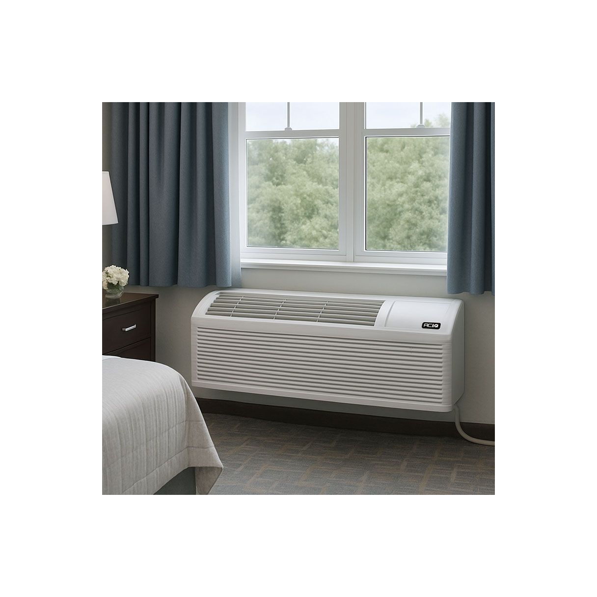 ACIQ 12,000 BTU PTAC Heat Pump Air Conditioner Unit with 3.5KW Electric Heater | R32