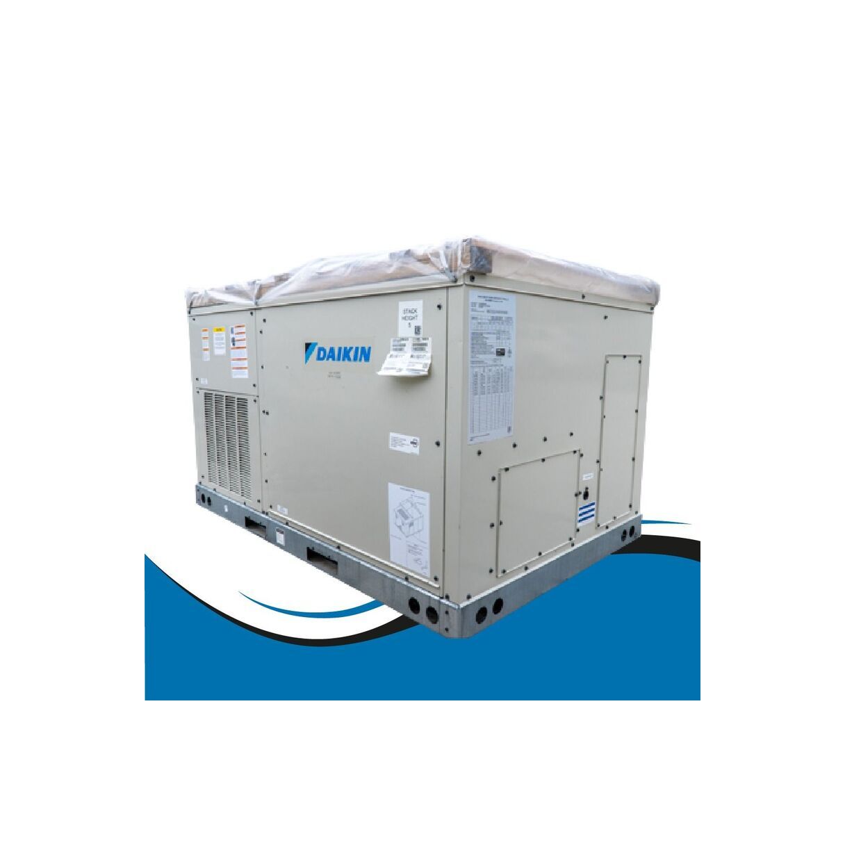 Daikin 3 Ton 15 SEER Commercial Packaged Air Conditioner - 208/230V 3 Phase - R32