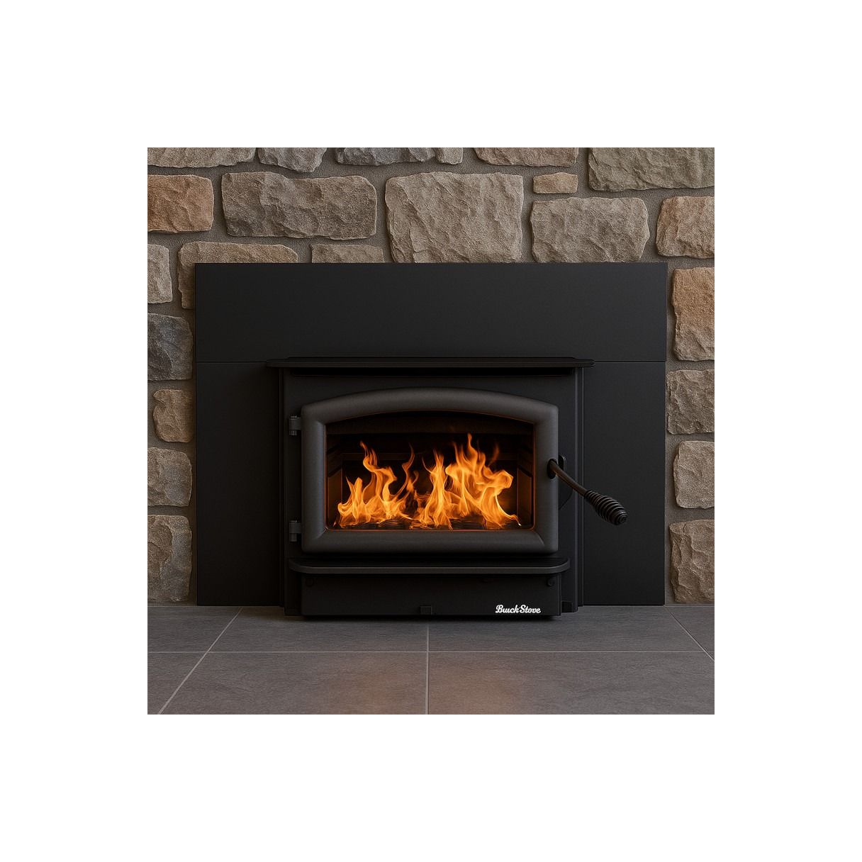 Buck Stove 21 Wood Burning Fireplace Insert with Blower - FP 21 - Heats 1800 Sq Ft