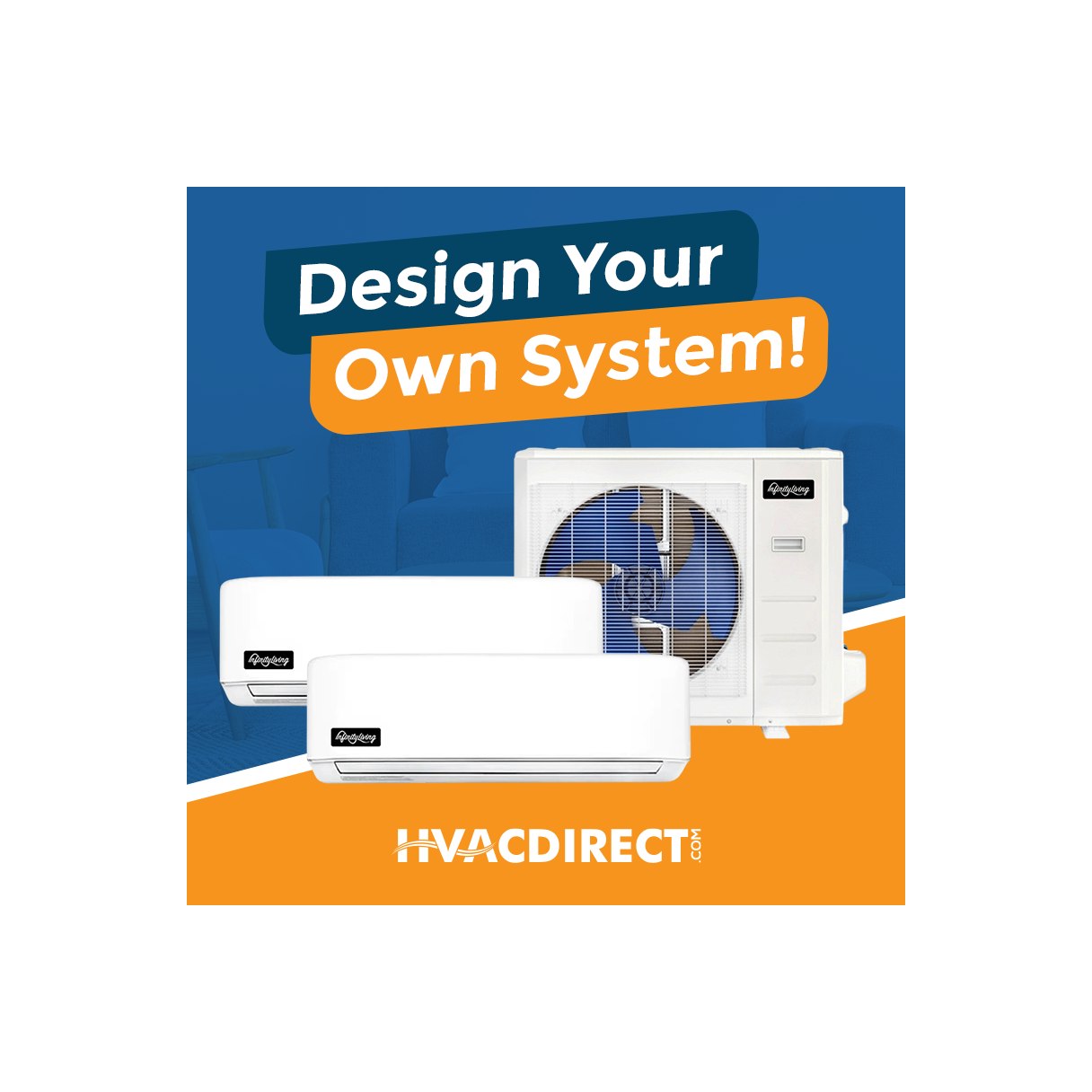 Infinity Living DIYCOOL Design Your Own Dual Zone Heat Pump System R454B