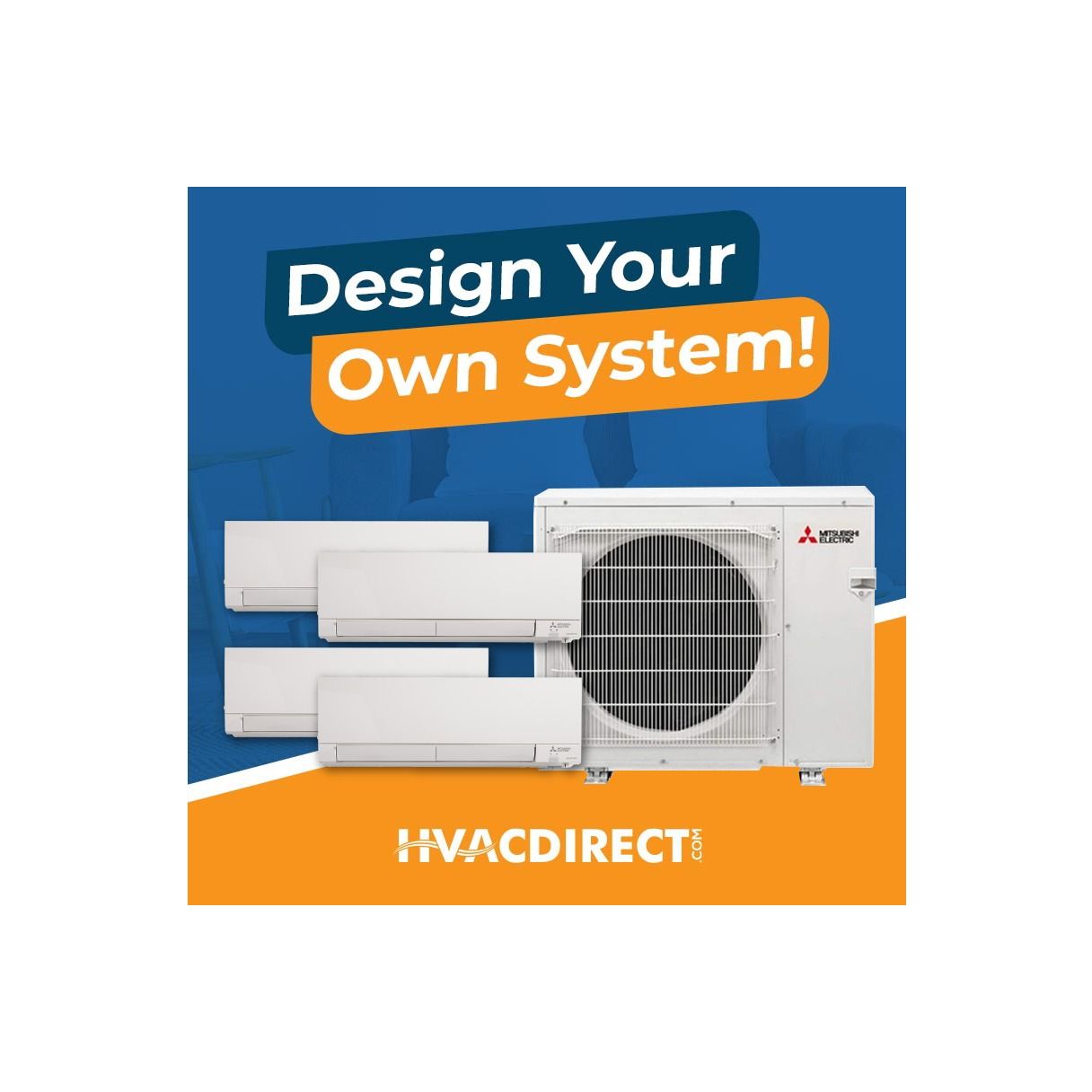 Mitsubishi Quad Zone Mini Split System - Design Your Own R410A
